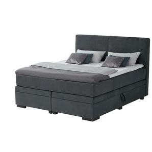 Boxi Boxspringbett mit Bettkasten Boxi Classic ¦ grau ¦ Maße (cm): B: 160 H: 125