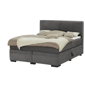 Boxi Boxspringbett mit Bettkasten Boxi Classic ¦ grau ¦ Maße (cm): B: 180 H: 125