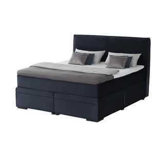 Boxi Boxspringbett mit Bettkasten Boxi Urban ¦ blau ¦ Maße (cm): B: 160 H: 125
