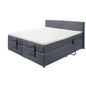 Boxspring-Motorbett  Carmen ¦ grau ¦ Maße (cm): B: 202 H: 93