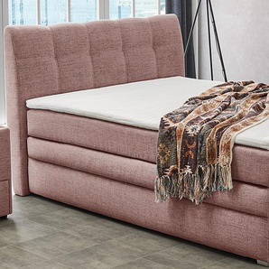 Boxspringbett Amelie, rose, 140 x 200 cm