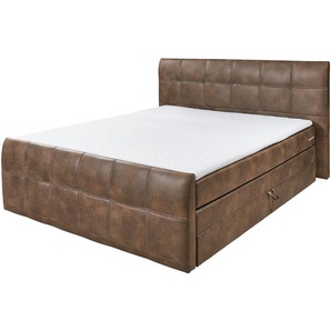 Boxspringbett  Aspen ¦ braun ¦ Maße (cm): B: 200 H: 110