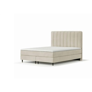 maison de rêve Boxspringbett - beige - Materialmix - 182 cm - 120 cm | Möbel Kraft