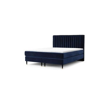 maison de rêve Boxspringbett   ¦ blau ¦ Maße (cm): B: 182 H: 120