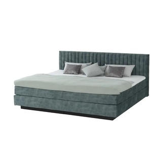 Boxspringbett - blau - Materialmix - 242 cm - 112 cm | Möbel Kraft