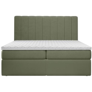 Boxspringbett Bobrow mit Topper und Bettkasten