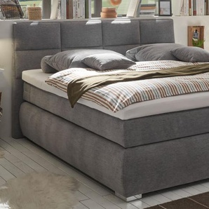 Boxspringbett Bologna 8, grey, 180 x 200 cm