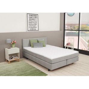 Boxbett Boyceville 140 x 200cm Grau/Hellgrau