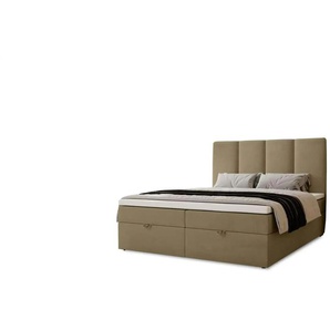 Boxbett mit Stauraum  Macclesfield ¦ braun ¦ Maße (cm): B: 141 H: 110