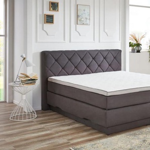 Boxspringbett BX2320 Amarillo, anthrazit, 180 x 200 cm