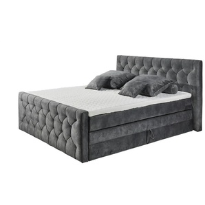 Boxspringbett Cashfield | grau | 200 cm | 113 cm |