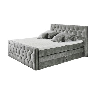 Boxspringbett Cashfield | grau | 200 cm | 113 cm |