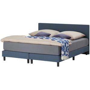 Boxspringbett  Cisano ¦ blau ¦ Maße (cm): B: 180 H: 91