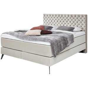 Boxspringbett  Cumberland ¦ beige ¦ Maße (cm): B: 182 H: 130 T: 211