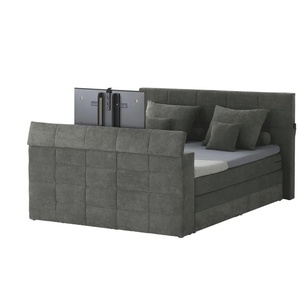 Boxspringbett Denver 6 | grau | 202 cm | 123 cm |