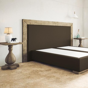 Boxspringbett Diego ohne Matratze 140 x 200 cm Braun