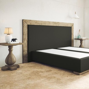 Boxspringbett Diego ohne Matratze 160 x 200 cm Anthrazit