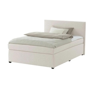 Boxspringbett mit Matratze und Topper  H3 Duke ¦ creme ¦ Maße (cm): B: 147 H: 104