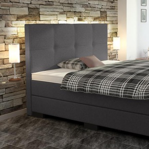 Boxspringbett Ella 120 x 200 cm Anthrazit