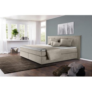 Boxspringbett Esther 180 x 200cm Spanplatte Beige/Creme