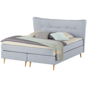 Boxspringbett  Ferill ¦ grau ¦ Maße (cm): B: 157 H: 122