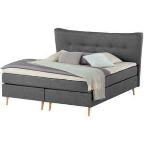 Boxspringbett  Ferill ¦ grau ¦ Maße (cm): B: 177 H: 122
