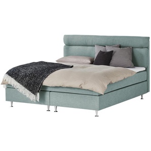 Boxspringbett  Fero  ¦ türkis/petrol ¦ Maße (cm): B: 191 H: 105,5