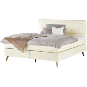 Boxspringbett  Gorge ¦ weiß ¦ Maße (cm): B: 140 H: 118