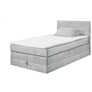 Boxspringbett - grau - Materialmix - 141 cm - 107 cm - cm 209,0 | Möbel Kraft