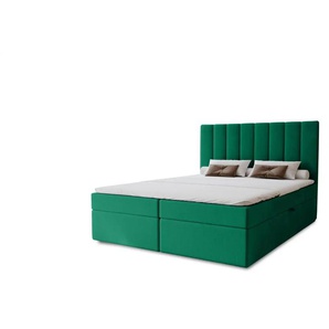 Boxbett mit Stauraum  Nelia ¦ grün ¦ Maße (cm): B: 202 H: 124