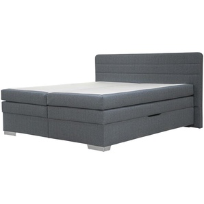 Boxspringbett mit Bettkasten Hackney ¦ blau ¦ Maße (cm): B: 201 H: 109