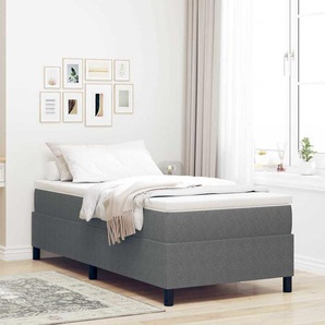 Boxspringbett Hellgrau 90 x 200 cm Cordstoff