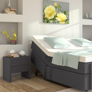 Boxspringbett Hilda mit Motor 100 x 200 cm Anthrazit