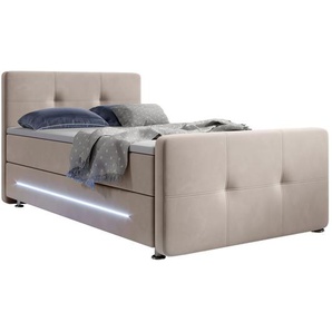 Boxspringbett Houston 120x200 Beige
