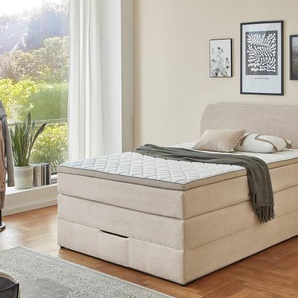 Boxspringbett Kurt, natur, 140 x 200 cm