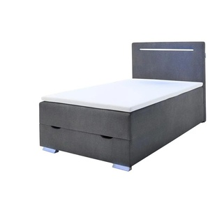 Boxspringbett Las Vegas II | grau | 123 cm | 110 cm |