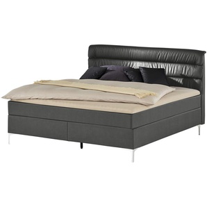 Boxspringbett  Lina ¦ grau ¦ Maße (cm): B: 208 H: 122