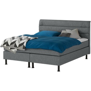 Boxspringbett  Lina ¦ grau ¦ Maße (cm): B: 164 H: 122