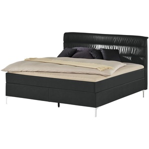 Boxspringbett  Lina ¦ schwarz ¦ Maße (cm): B: 208 H: 122