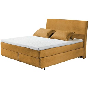 Boxspringbett Marbella 6 | gelb | 185 cm | 126 cm |
