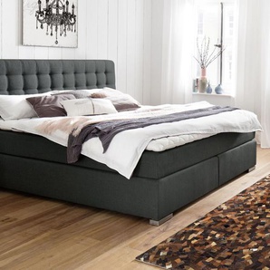 Boxspringbett Matai Express, anthrazit, 180x200 cm, H3 bis 120kg