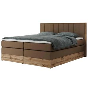 Boxspringbett mit Bettkasten Bellissimo King ¦ braun ¦ Maße (cm): B: 208 H: 115