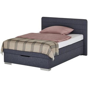 Boxspringbett mit Bettkasten - blau - Materialmix - 141 cm - 109 cm | Möbel Kraft