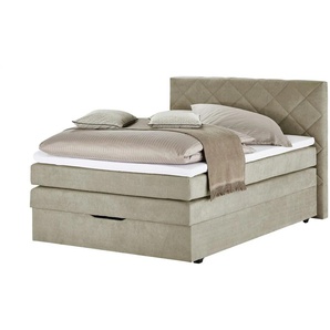 Boxspringbett mit Bettkasten Princess ¦ beige ¦ Maße (cm): B: 152 H: 116
