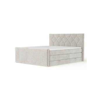 maison de rêve Boxspringbett mit Stauraum   ¦ beige ¦ Maße (cm): B: 182 H: 118