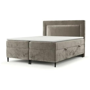 maison de rêve Boxspringbett mit Stauraum   ¦ beige ¦ Maße (cm): B: 182 H: 123