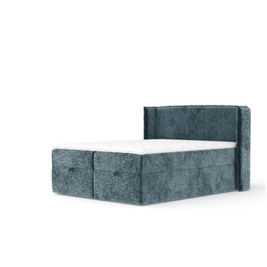 maison de rêve Boxspringbett mit Stauraum  Passion ¦ blau ¦ Maße (cm): B: 218 H: 117