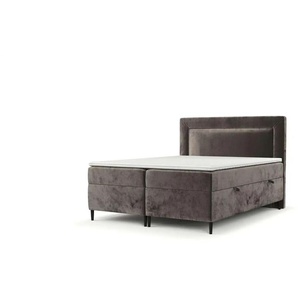 maison de rêve Boxspringbett mit Stauraum - braun - Materialmix - 142 cm - 123 cm | Möbel Kraft