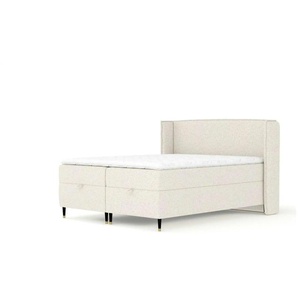 maison de rêve Boxspringbett mit Stauraum Monpelli ¦ creme ¦ Maße (cm): B: 178 H: 117