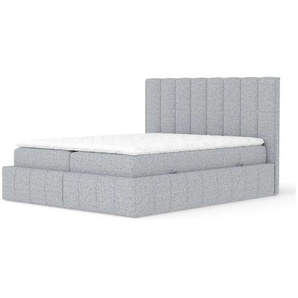 maison de rêve Boxspringbett mit Stauraum ¦ grau ¦ Maße (cm): B: 205 H: 124
